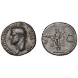 Roman Imperial Coinage, Agrippa, As, restitution issue under Gaius (Caligula), Rome, c. 37-4...