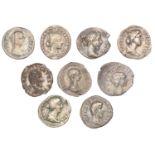 Miscellaneous Roman coins (9) [9]. Varied state Â£30-Â£40