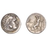 Greek Coinages, KINGS OF MACEDON, Alexander the Great, Drachm, posthumous issue struck under...