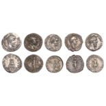 Roman Imperial Coinage, Trajan, Denarius, 107, rev. Victory standing left, 3.15g (RIC 128; R...