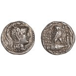Greek Coinages, ATTICA, Athens, Tetradrachm, New Style coinage, 110-109, struck by the magis...