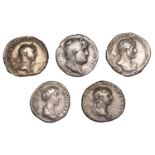 Roman Imperial Coinage, Trajan, Denarii (2), 112-14, rev. nude Genius standing left, 3.06g (...