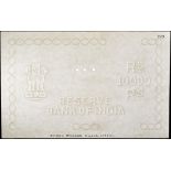 Reserve Bank of India, watermarked paper the full range of denominations issued from 1949-54...
