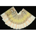 Reserve Bank of Australia, $1 (14), ND (1966), serial numbers ABH 587076-77, 587084-90 and 5...