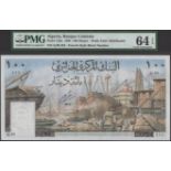 Banque Centrale d'Algerie, 100 Dinars, 1 January 1964, serial number Q.80 435, in PMG holder...