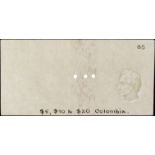 Banco de la Republica, Colombia, watermarked paper as used on the 5, 10 and 20 Pesos Oro of...
