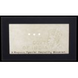 Government of India, watermarked paper for 1 Rupee (2), ND (1928-1935), incorrectly annotate...
