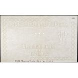 Reserve Bank of India, watermarked paper for 5000 Rupees, ND (1954), annotated â€œ5000 Rupees...