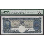 Commonwealth of Australia, Â£5, ND (1933-8), serial number R/2 727114, Riddle and Sheenan sig...