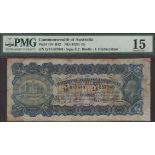 Commonwealth of Australia, Â£5, ND (1927), serial number Q/14 857949, Riddle and Heathershaw...