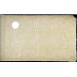 Government of India, two uncut pairs of watermarked papers as used on all denominations of 1...