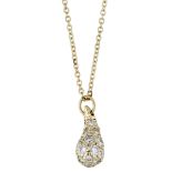 A diamond 'Teardrop' pendant by Elsa Peretti for Tiffany & Co., the drop set with brilliant-...
