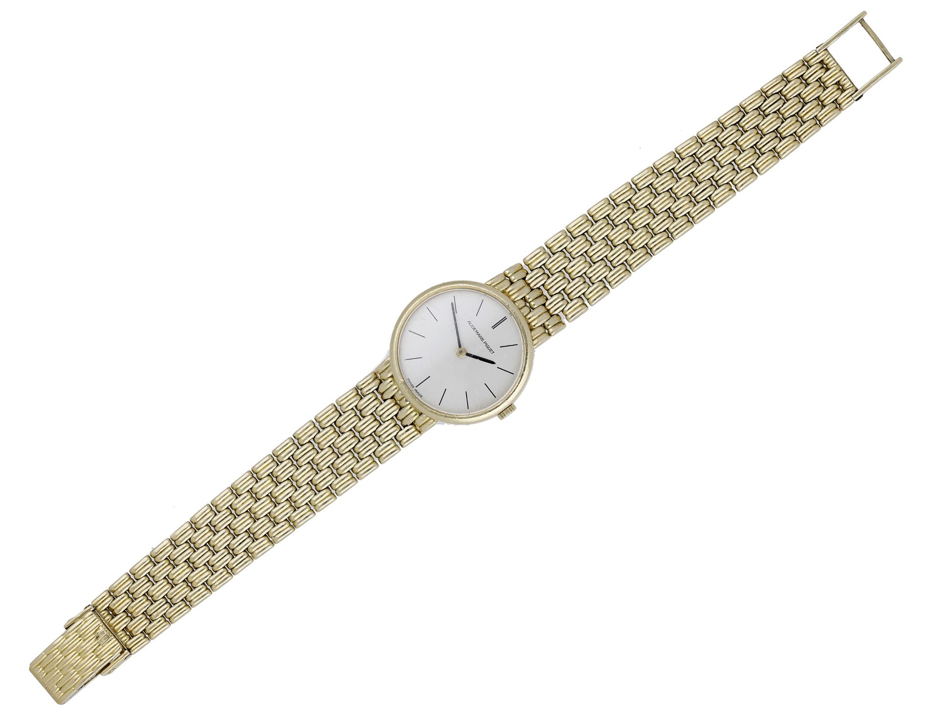 Audemars Piguet. A lady's gold bracelet watch, Ref. D 25077, circa 1990. Movement: cal. 208... - Bild 2 aus 6