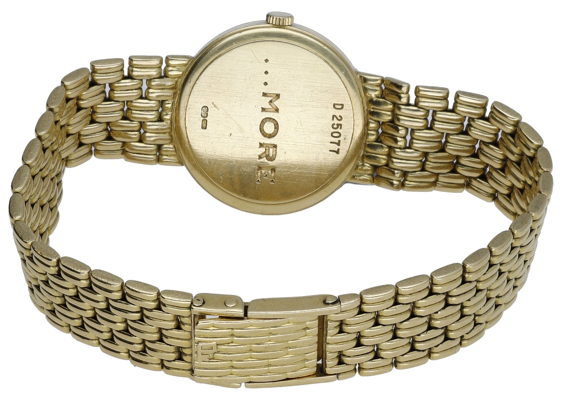 Audemars Piguet. A lady's gold bracelet watch, Ref. D 25077, circa 1990. Movement: cal. 208... - Bild 4 aus 6