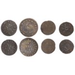 Oxford, John Barrett, Farthing, 1666, 0.95g/6h (L 19; N 3680; BW. 117); John Betts, Farthing...