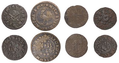 Oxford, John Barrett, Farthing, 1666, 0.95g/6h (L 19; N 3680; BW. 117); John Betts, Farthing...