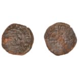 James III (1460-1488), Farthing (Black Money), type II, I R, five-fleured crown above, rev....
