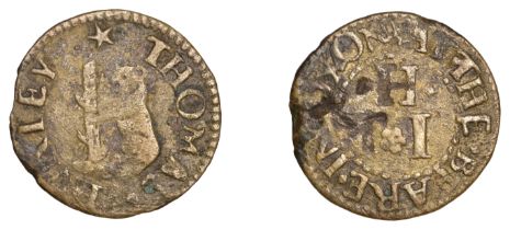 Oxford, Thomas Huriey, Farthing, 1.04g/6h (L â€“; N â€“; D 147A, this piece). Fair to fine, a gr...