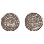 John (as Lord, 1172-1199), Second coinage, Halfpenny, type Ib, Dublin, Tomas, tomas on dvve,...