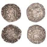 Henry VII, Pennies (2), both Sovereign type, Durham, Bp Fox, two pillars, 0.67g/5h; York, Ab...