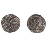 Early Anglo-Saxon Period, Sceatta, Continental series E, secondary types, variety C, porcupi...