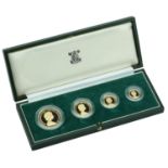 Elizabeth II (1952-2022), Proof set, 1980, comprising Five Pounds, Two Pounds, Sovereign and...