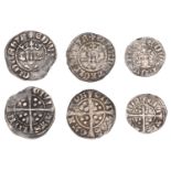 Edward II, Penny, class 11a, London, 1.35g/5h (N 1060; S 1455); together with a similar coin...