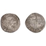 Anglo-Gallic, Henry VI, Petit Blanc aux Ã©cus, Rouen, triple pellet stop after henricvs, 1.37...