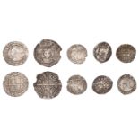 Henry VII, Facing Bust issue, Halfgroat, class III, Canterbury; Elizabeth I, Sixth issue, Ha...