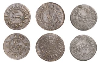 Oxford, Will/William Walker, Farthings (2), 0.77g/6h (L 103; N 3743b, this piece; BW. 180),...