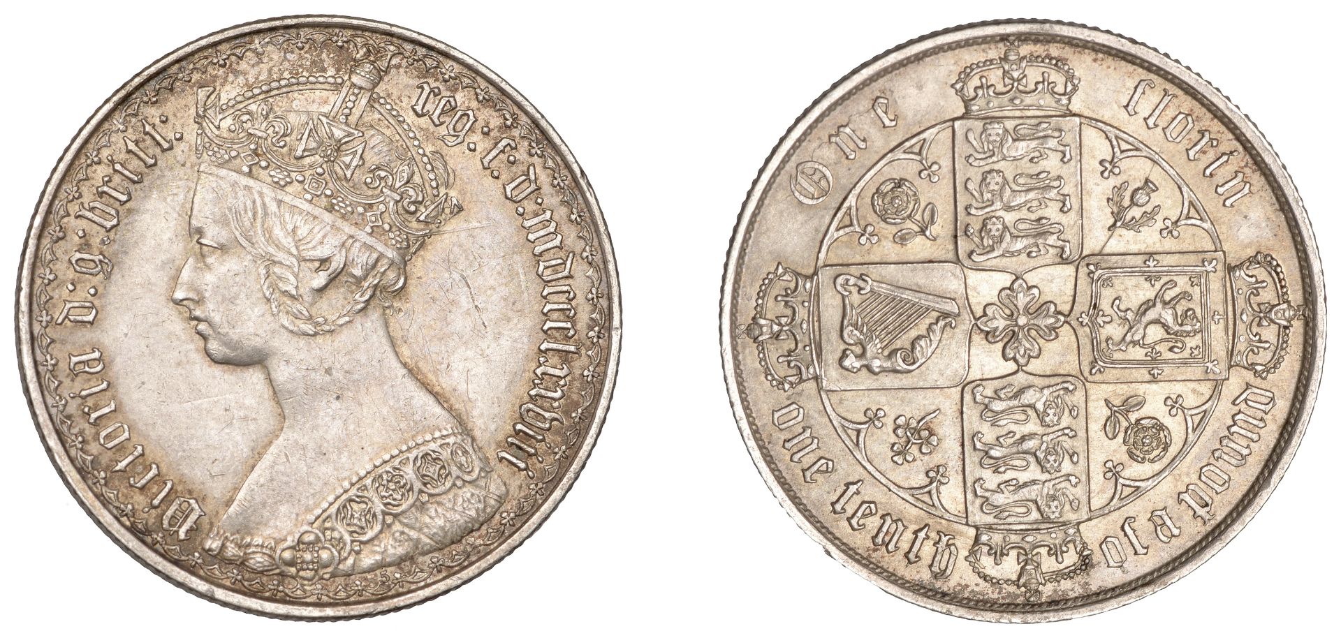 Victoria (1837-1901), Florin, 1878, die 55 (ESC 2889; S 3895). Nearly extremely fine Â£120-Â£...