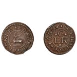 Finstock, Edward Gardner, Farthing, 1666, 0.74g/6h (M 92; N 3641b, this piece; BW. 88). Abou...