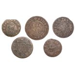 17th Century Tokens, WARWICKSHIRE, Warwick, Judeth Dunn, Halfpenny, 1669, 2.79g/6h (N 5375a,...