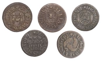 Oxford, Richard Carter, Farthing, 0.99g/12h (L 34; N 3685; BW. 128); Thomas Combes, Farthing...