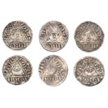 John (as King, 1199-1216), Third coinage, Pennies (3), all Dublin, Roberd, roberd on dive, 1...
