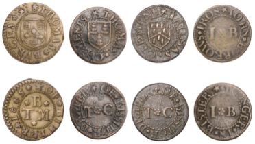 Bicester, John Borrows, Farthing, 1.30g/6h (M 34; N 3589a, this piece; BW. 37); Thomas Burge...