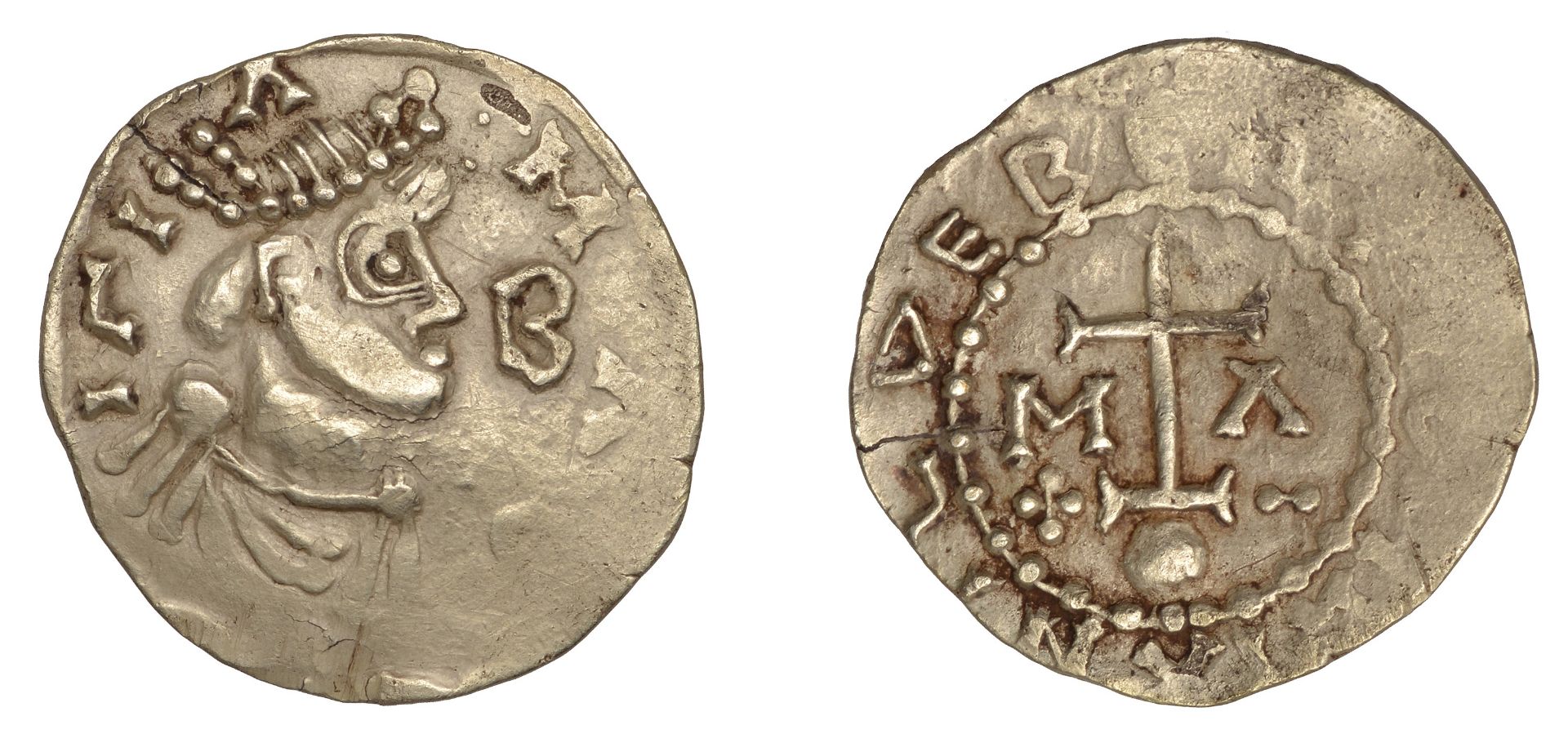 Early Anglo-Saxon Period, MEROVINGIANS, Childebertus Adoptivus (656-662), Solidus, Marseille...