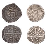 Edward IV (First reign), Pennies (2), both Durham, Heavy coinage, King's Receiver, local die...