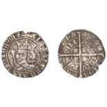 David II (1329-1371), Second coinage, Halfgroat, class C, Edinburgh, mm. cross pattÃ©e, older...