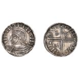 Hiberno-Scandinavian Period, Phase III, Penny, bust left, hooked nose and wedge lips, large...