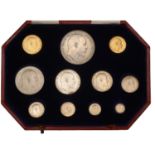 Edward VII (1901-1910), Proof set, 1902, comprising Sovereign and Half-Sovereign, Crown to M...