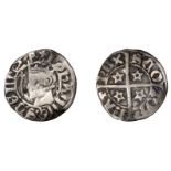 John Baliol (1292-1296), Second coinage, Sterling, class II, no mint name [Berwick], rev. re...