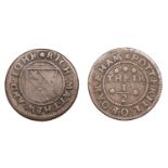 RUTLAND, Oakham, Rich Matthew and John Potterill, Halfpenny, 1.31g/6h (N 3868; BW. 8). Fine...