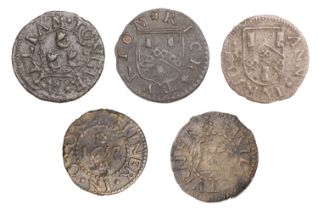 Oxford, William Tonge/Tongue, Farthings (2), 1657, 0.95g/6h (L 98; N 3729b, this piece, rect...