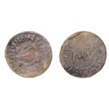 Culham, John Wells, Farthing, 1.35g/6h (M 79; N 3626; BW. 77). Fair; the only issue for the...