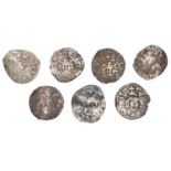 Edward I, Farthings (7), all London, class 8 (Withers 14; S 1446A); class 10 (6) (S 1450) [7...