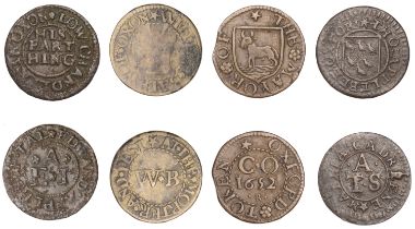 Oxford, City Farthing, 1652, 0.87g/6h (Leeds 7; N 3668; BW. 111-12); Edward Applebee, Farthi...