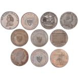 18th Century Tokens, SHROPSHIRE, Willey and Snedshill, John Wilkinson, Halfpence (2), 1787,...