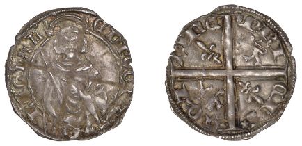 Anglo-Gallic, Edward the Black Prince, Hardi d'Argent, Limoges, 1.12g/11h (E 204; S 8134). T...