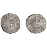 David II (1329-1371), Second coinage, Halfgroat, class A, Aberdeen, mm. cross pattÃ©e, small...